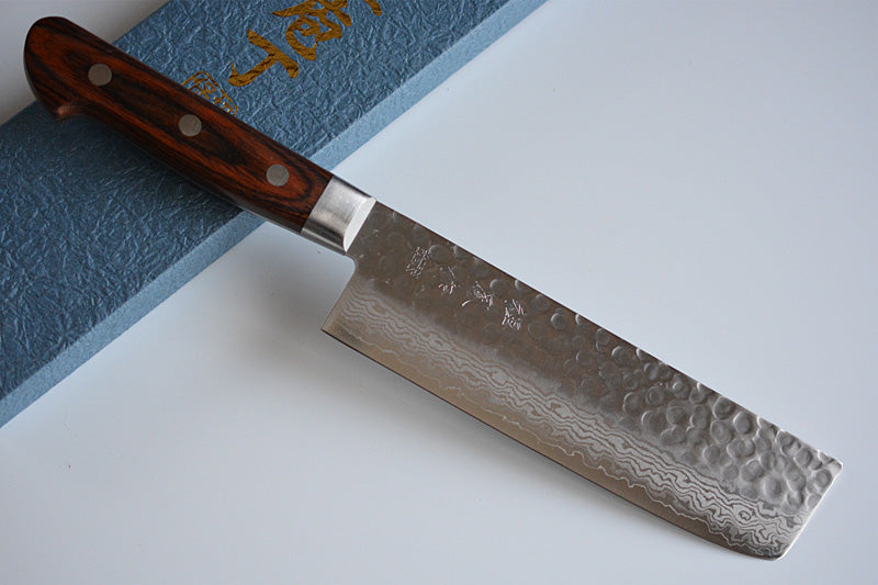 CY211 Japanese Usuba knife Zenpou - VG10 Damascus steel 165mm