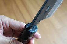 Load image into Gallery viewer, CY305 Japanese Black Santoku knife Yamamoto - Shirogami#2 steel 165mm
